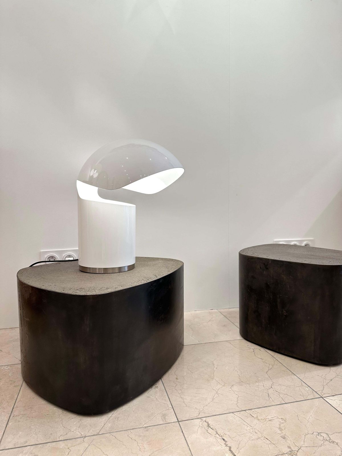 Space Age Metal Lacquered Table Lamp By Franco Buzzi Ceriani, Italy, 1970s photo Lighting
