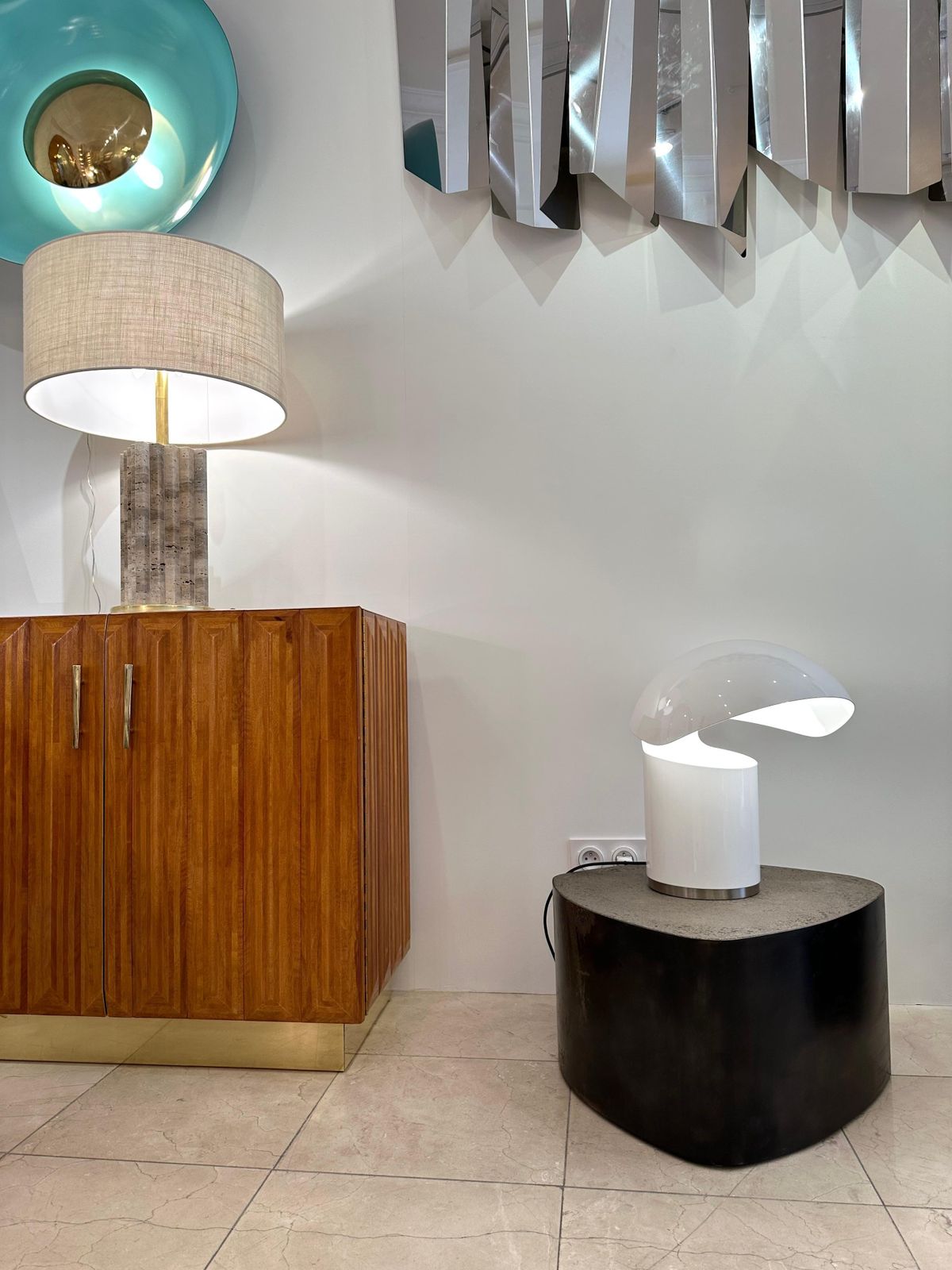 Space Age Metal Lacquered Table Lamp By Franco Buzzi Ceriani, Italy, 1970s photo 3164.0