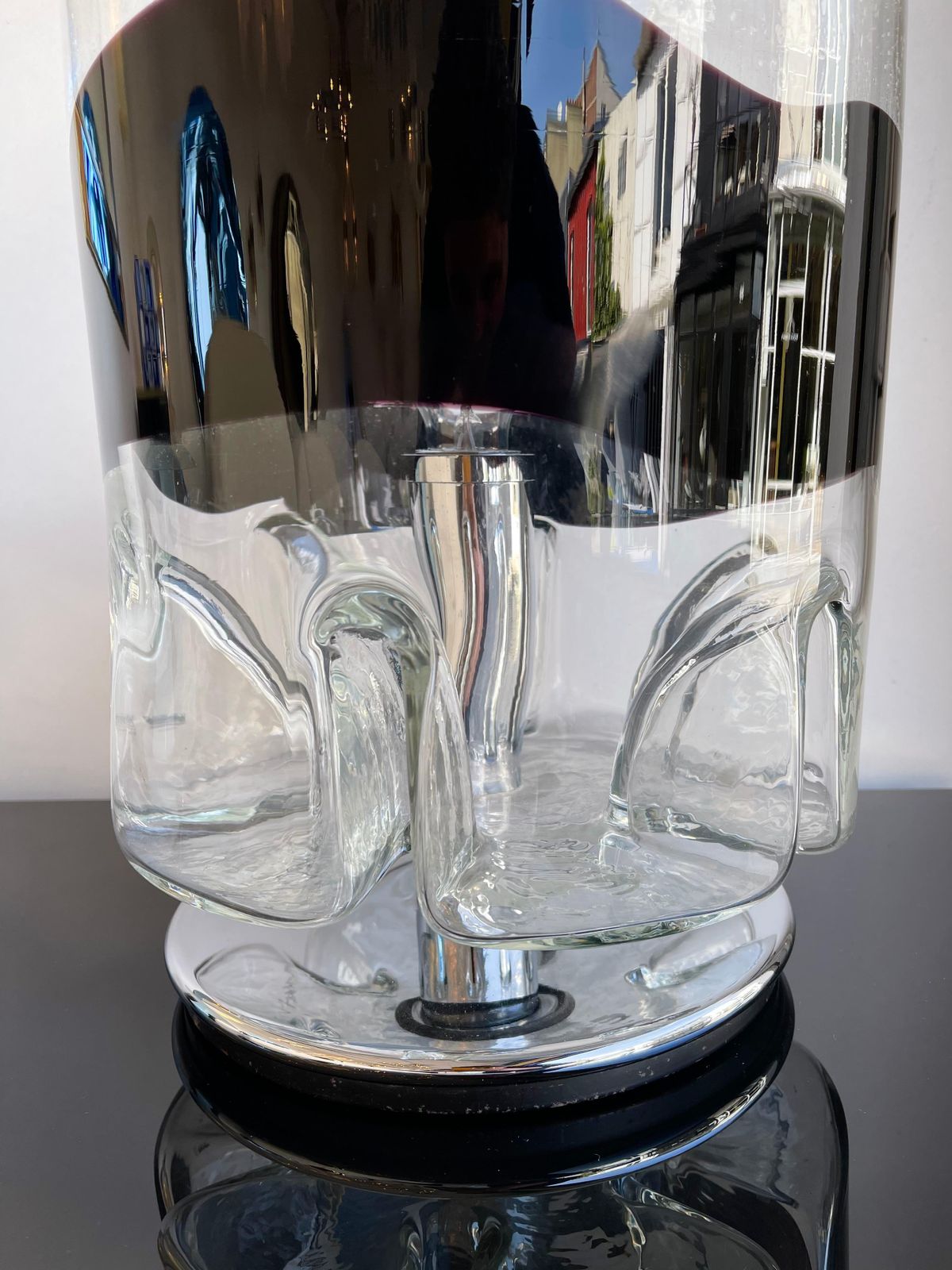 Casper Lamp Murano Glass And Metal By Toni Zuccheri For Veart, Italy, 1980s photo Lighting