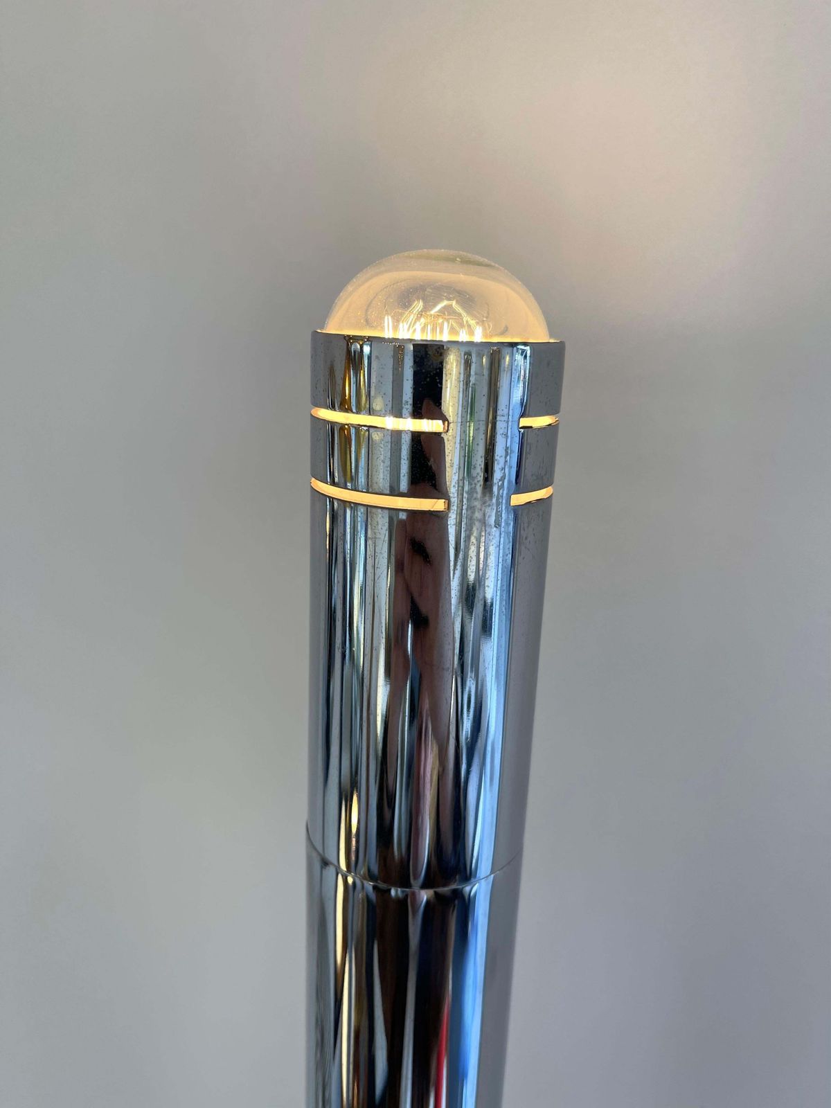 Tall Organ Modular Tube Metal Chrome Floor Lamp By Reggiani, Italy, 1970s photo for sale