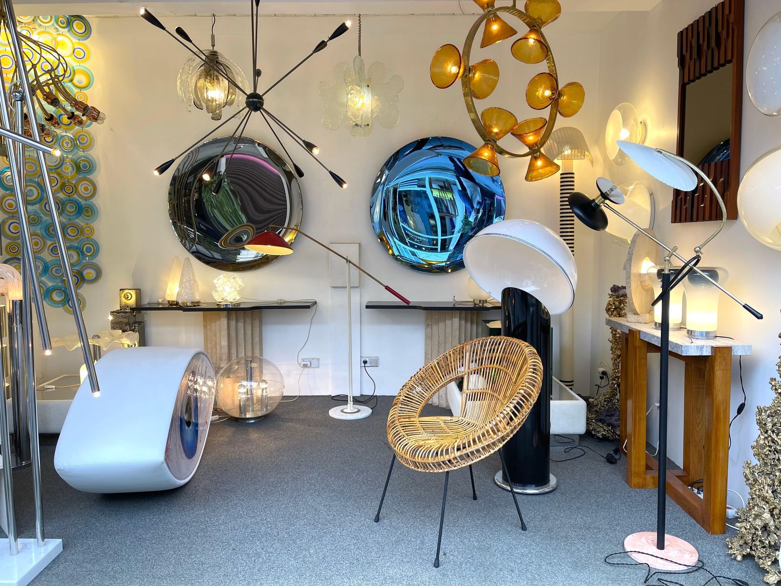 Lighting Mid Century Reading Floor Lamp Brass Lacquered Metal By Stilnovo, Italy, 1960s photo