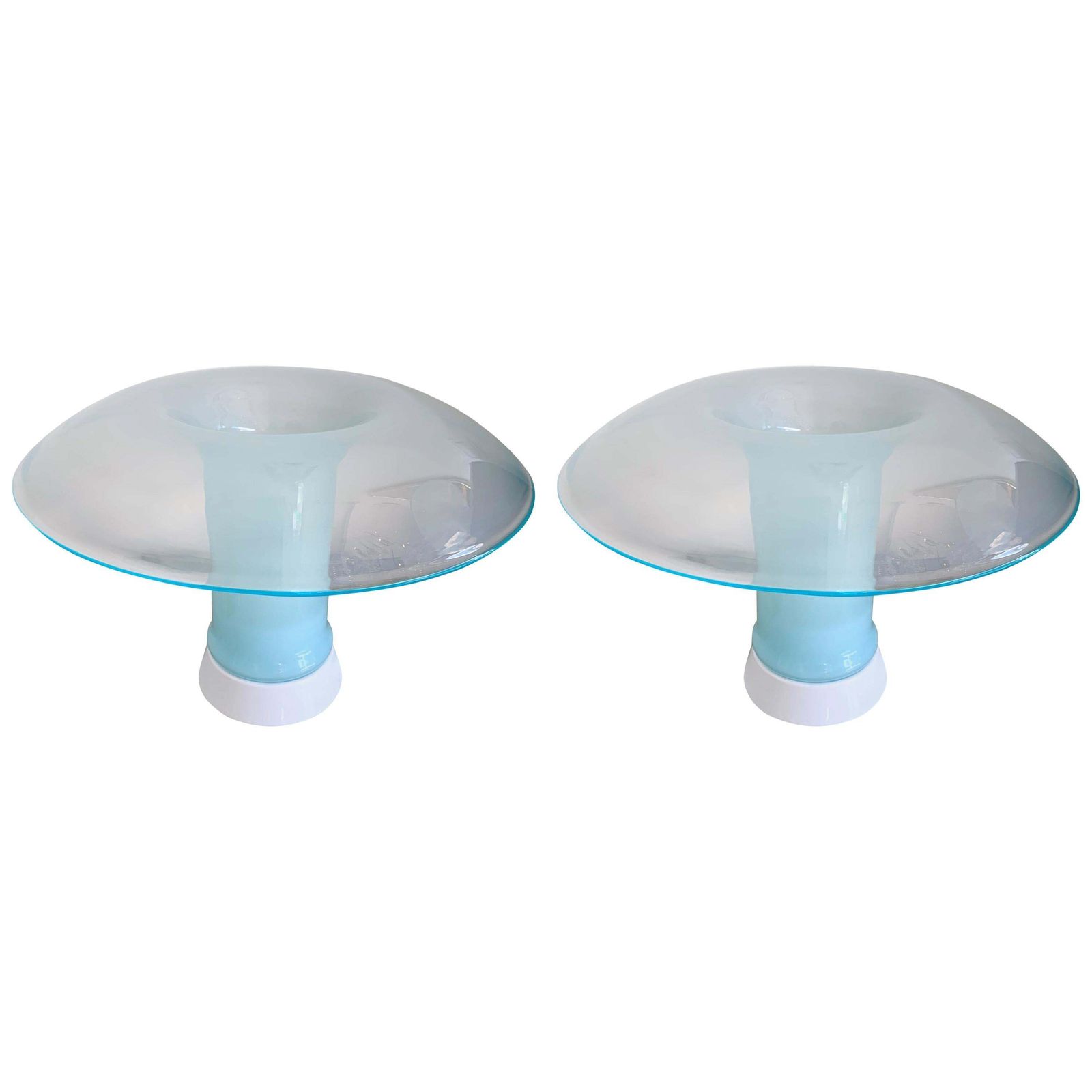 Pair Of Murano Glass Lamps By Carlo Nason For Selenova, Italy, 1970s