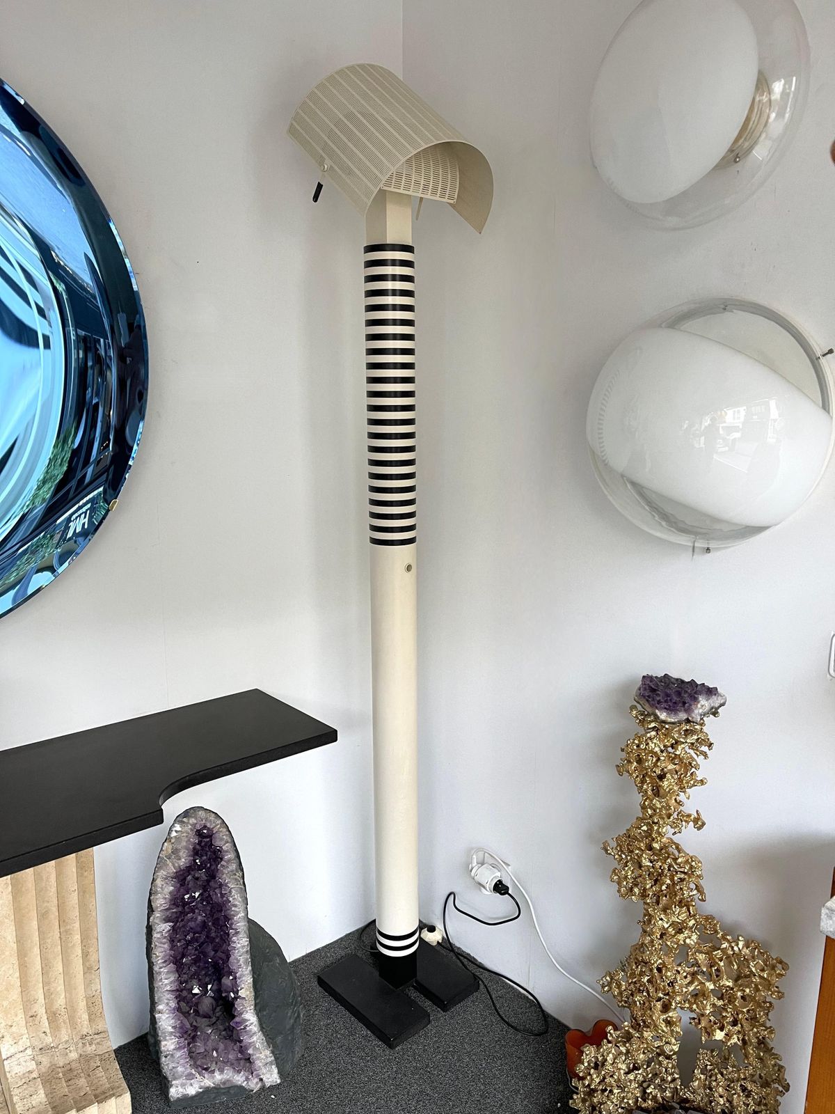 Floor Lamp Shogun By Mario Botta For Artemide. Italy, 1980s photo vintage