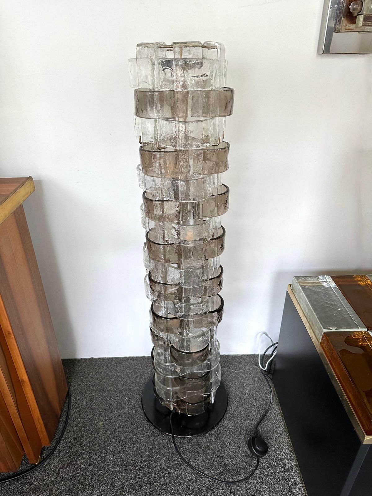 photo buy Floor Lamp Lt378 Murano Glass By Carlo Nason For Mazzega, Italy, 1970s