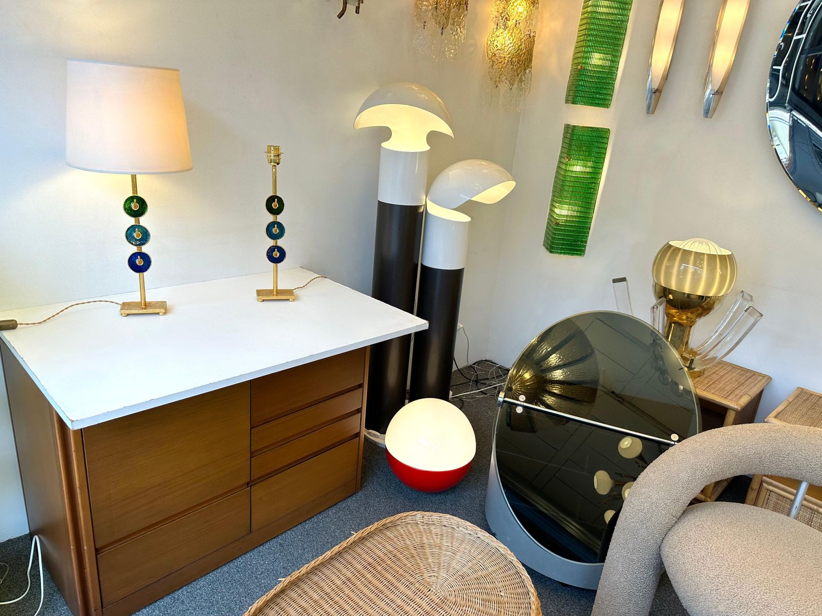 Pair Of Lamps By Nicolas Dewael For Fondica, France, 1990s photo for sale