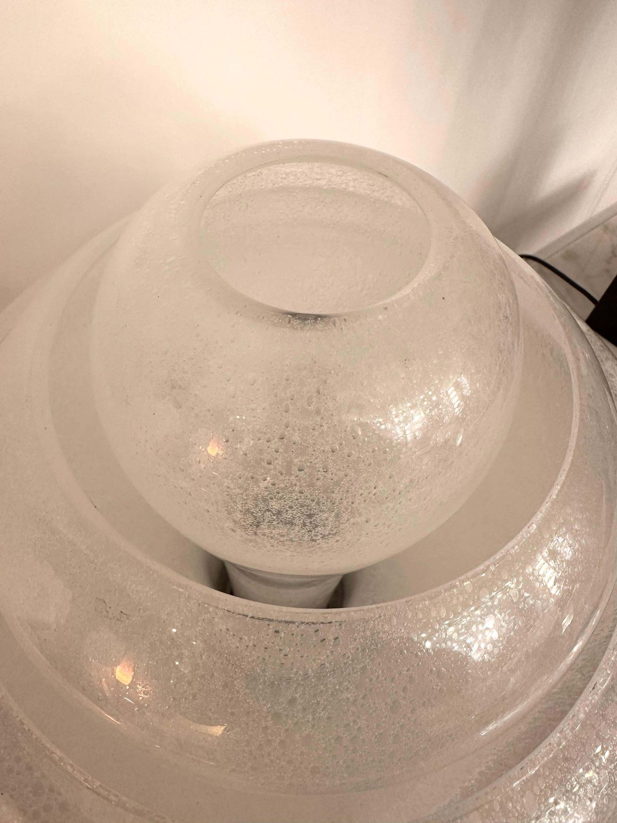 Lotus Lamp Lt305 Murano Glass And Metal By Carlo Nason For Mazzega, Italy, 1970s photo 5730.0
