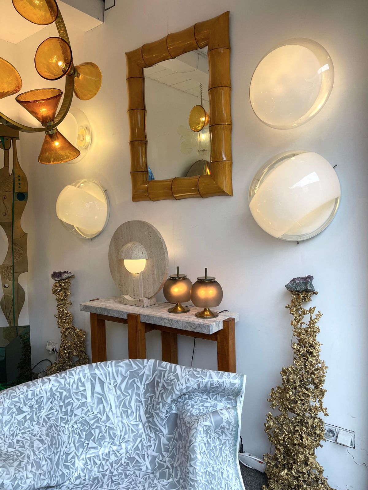 Pair Of Sconces Murano Glass Lp245 By Mazzega, Italy, 1970s photo for sale