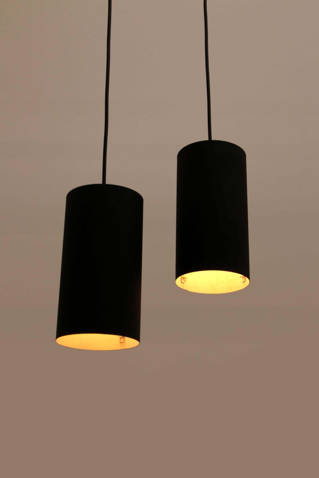 Philips Set Of 2 Hanging Lamps Model Nt 48 Design By Argenta, 1960 photo Lighting