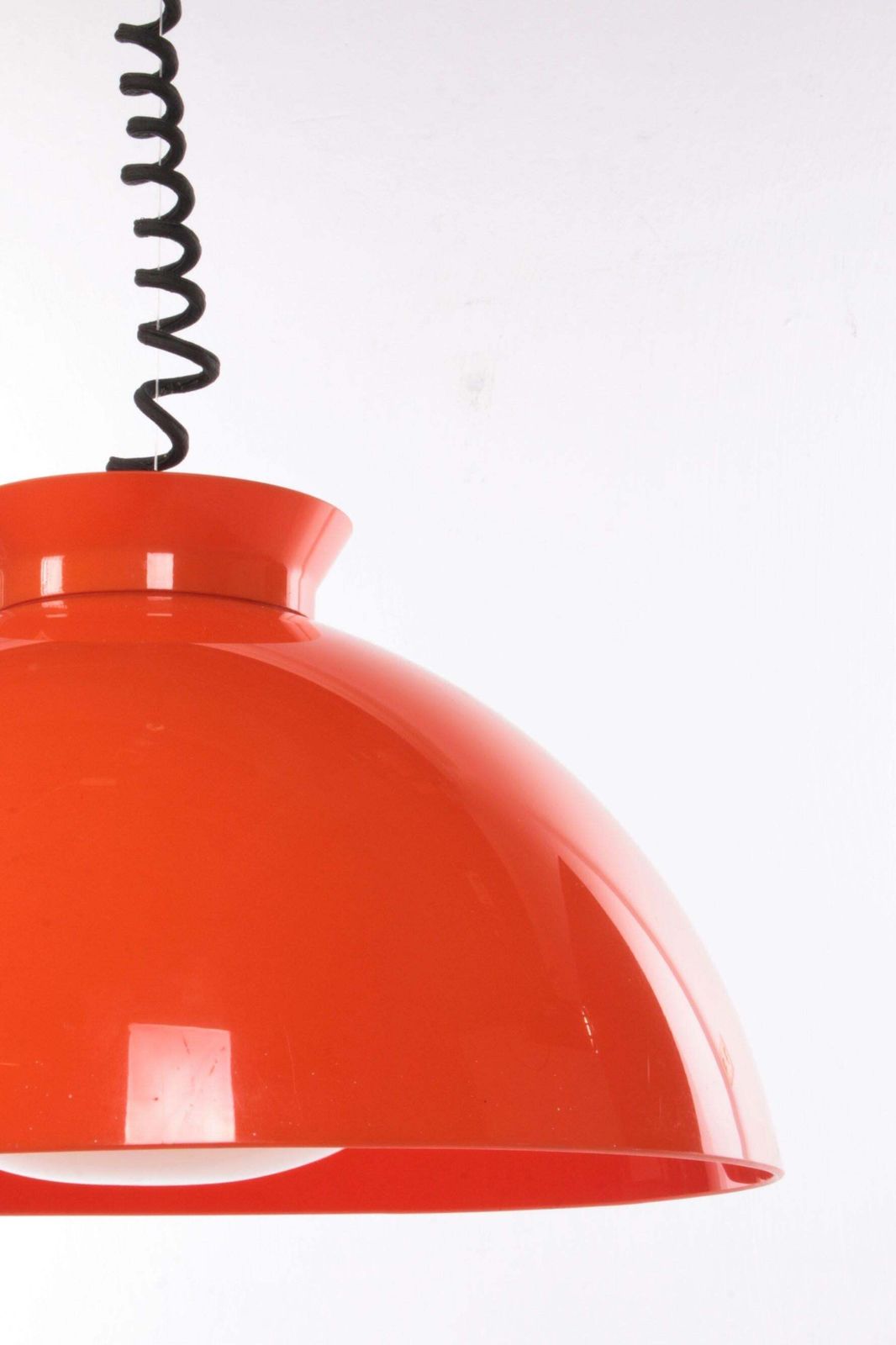 Hanging Lamp Orange Design By Achille & Pier Giacomo By Kartell, 1959 photo vintage