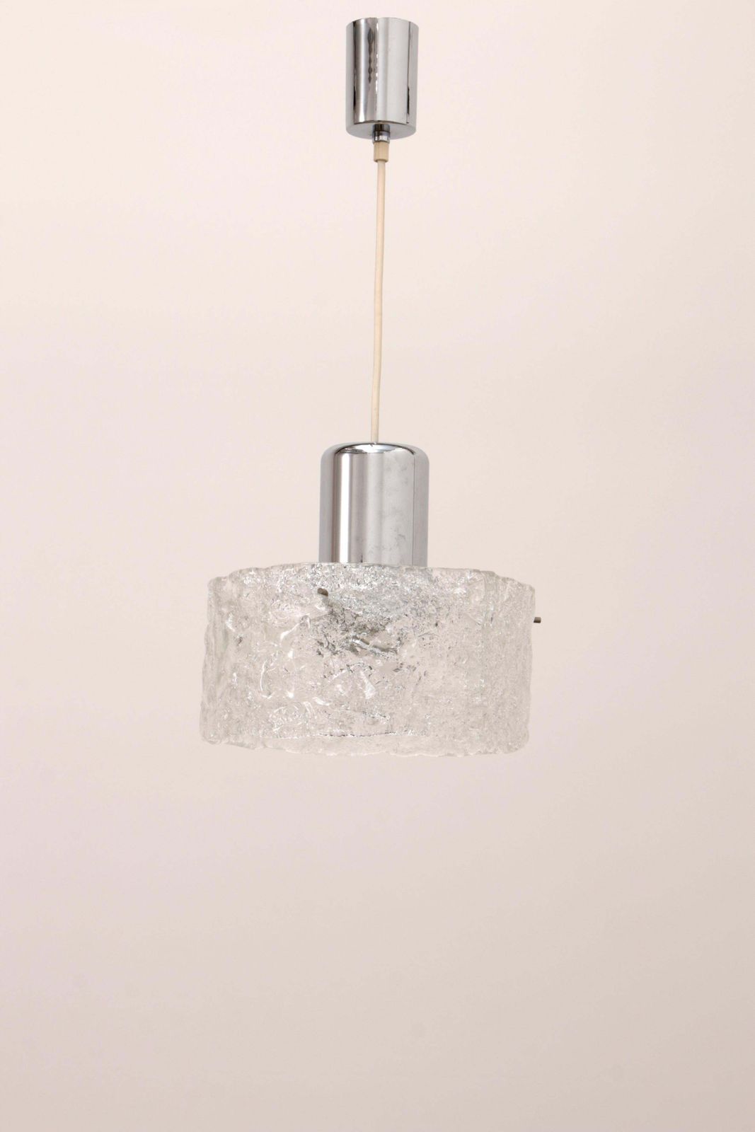 Very Rare Ice Glass Lamp Produced By Egon Hillebrand, 1960 Germany photo furniture