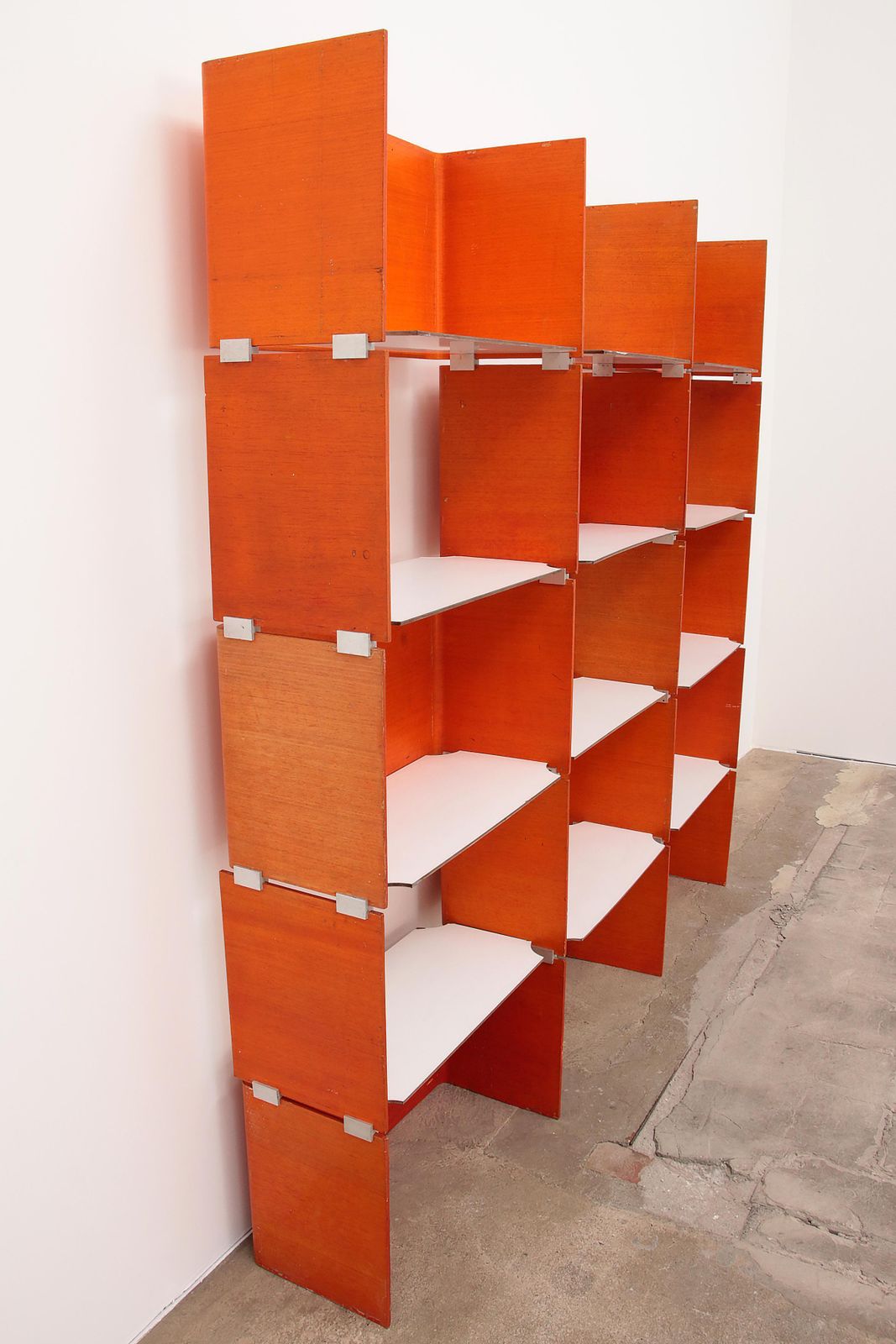 Modular French Wall Furniture Orange Made In The 60s photo vinterior