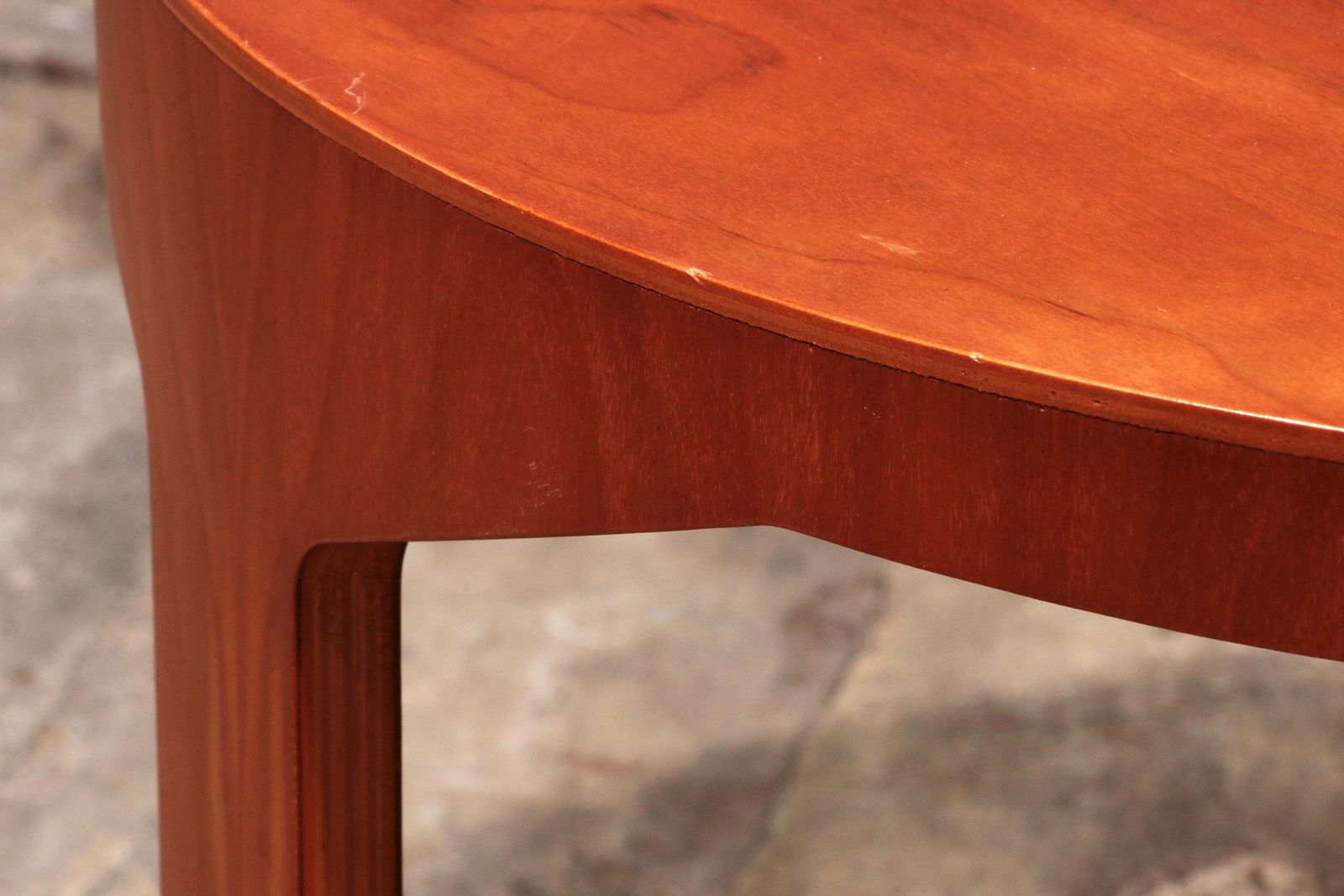 Beautiful Wooden Side Table With Vintage 70s photo vinterior