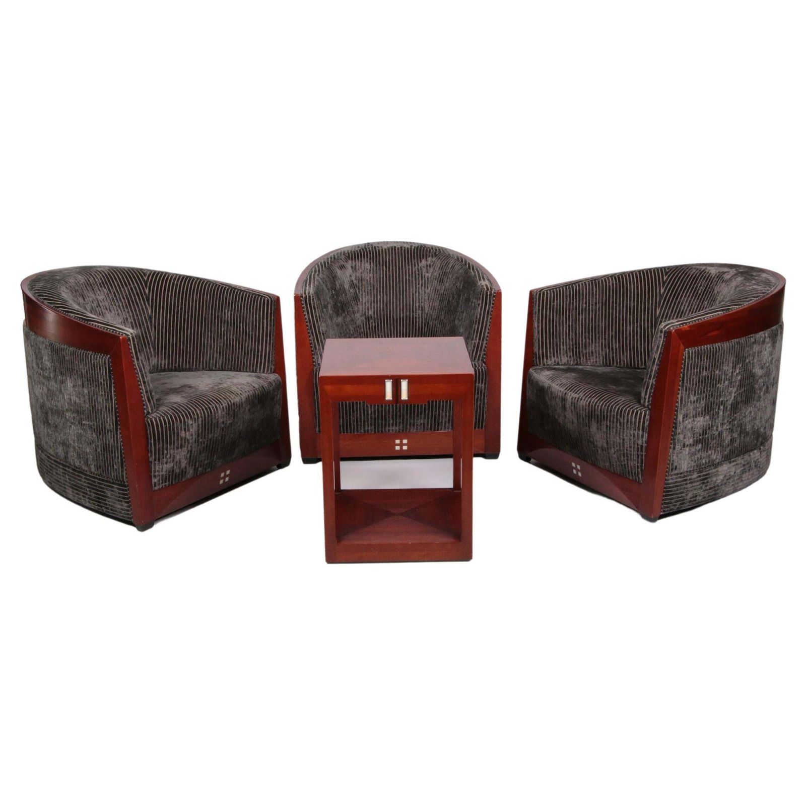 Art Deco Set  Armchairs Design From Frits Schuitema With Table, 1980s