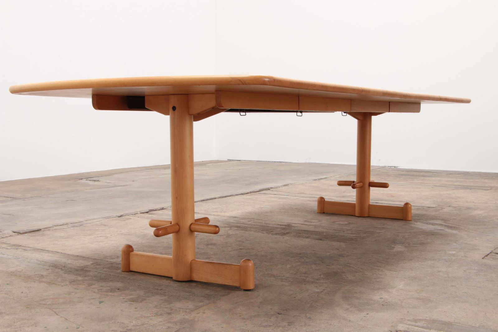 Stokke Dining Room Set Large Table With 8 Chairs Design Peter Opsvik, 1990 photo vintage