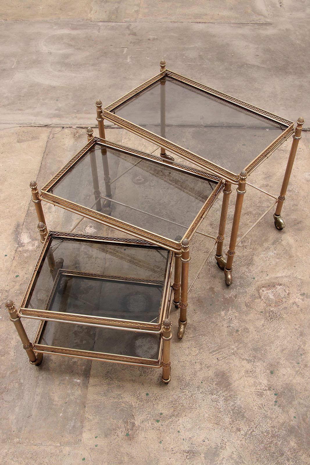 Maison Jansen Trolley S Three Tables Made In France In The 1950s photo 1069.0