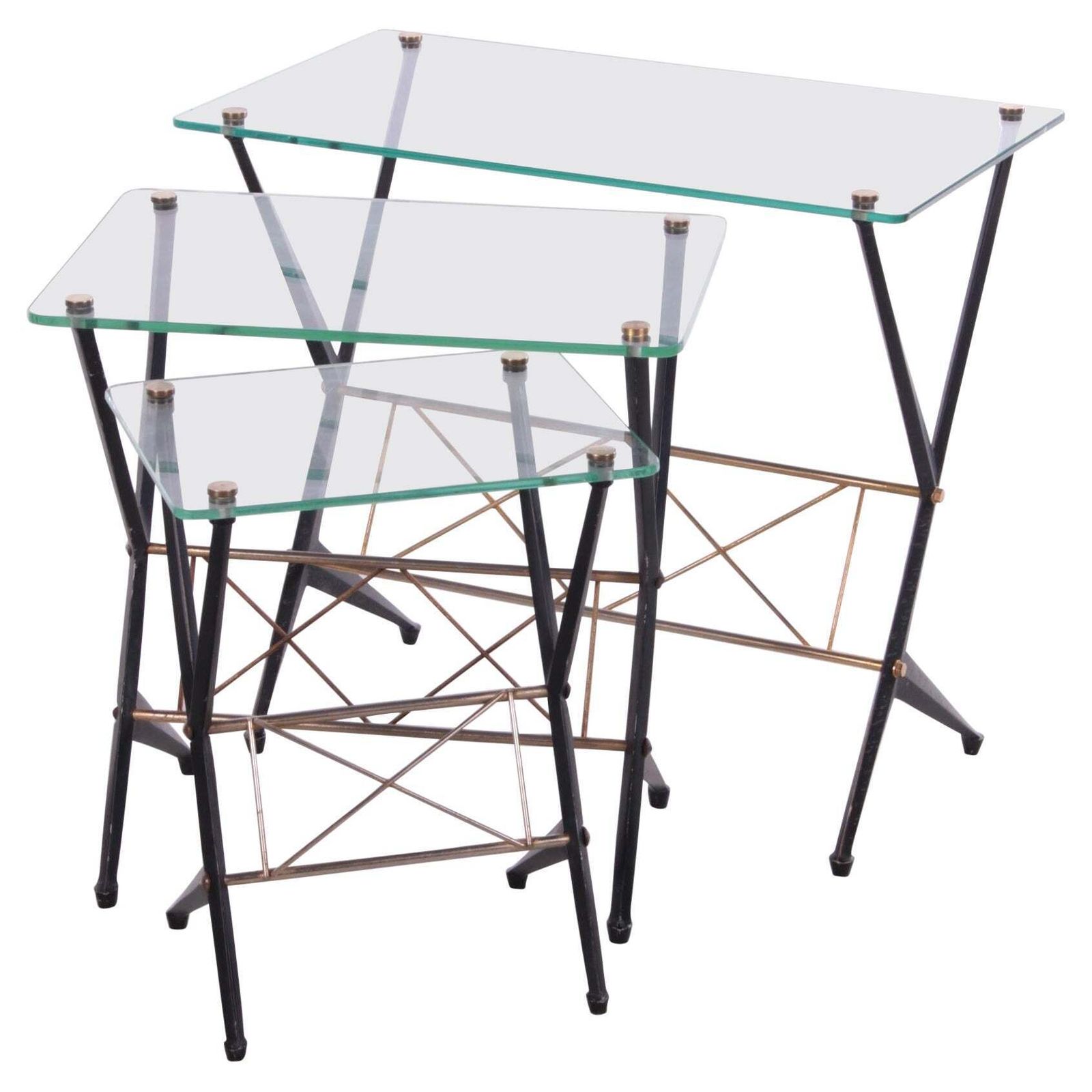 Italian Top Design Side Tables From The 50s By Angelo Ostuni