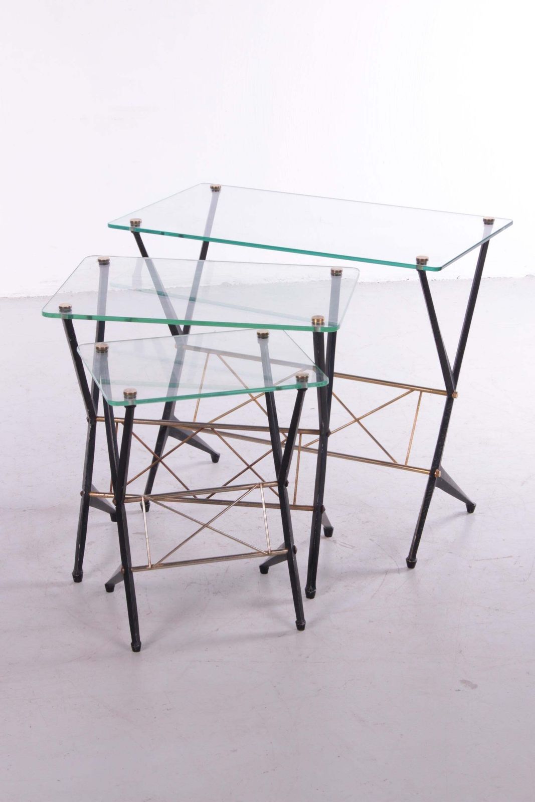 Italian Top Design Side Tables From The 50s By Angelo Ostuni photo for sale
