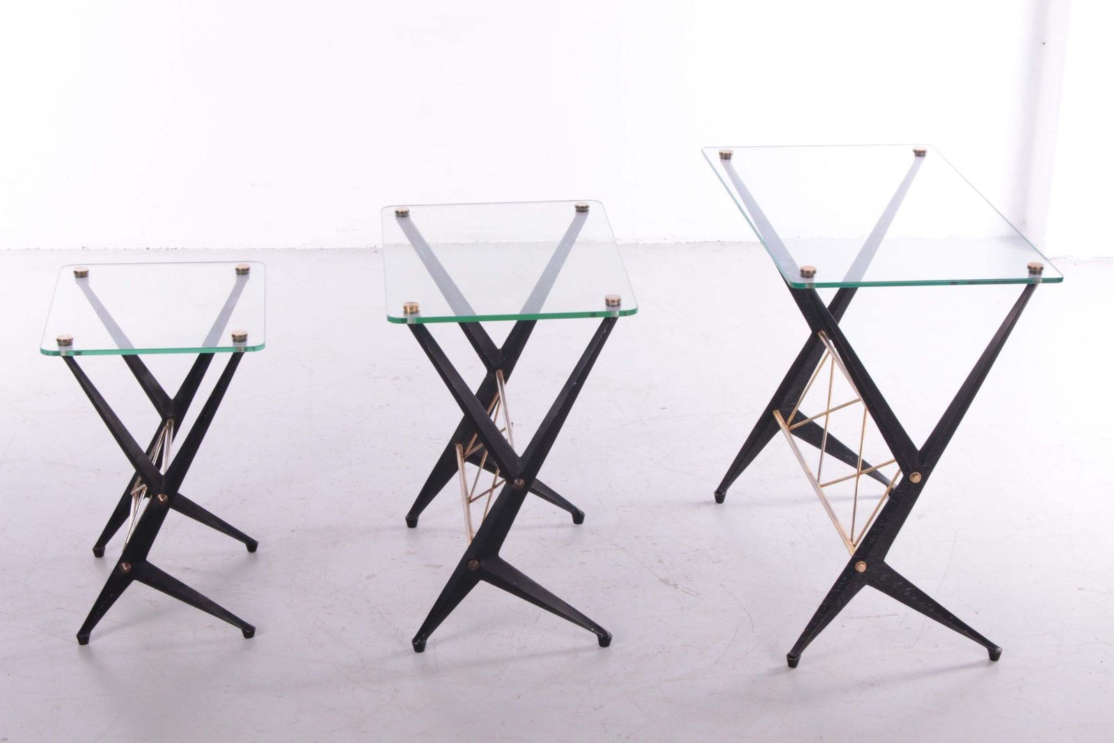 Italian Top Design Side Tables From The 50s By Angelo Ostuni photo vinterior
