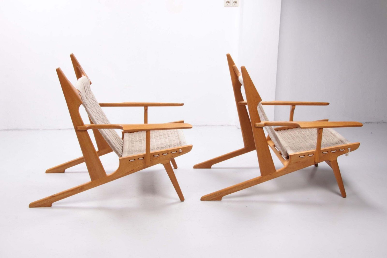 Design Set Lounge Chairs Design And Handmade By Martin Godsk 1990 Denmark photo vinterior
