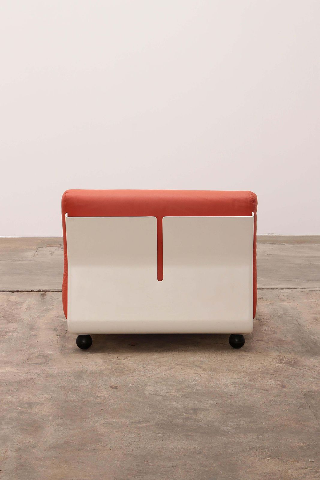 Furniture Amanta Modular Sofa In Orange Leather For C&B Italy, From Mario Bellini 1960s photo
