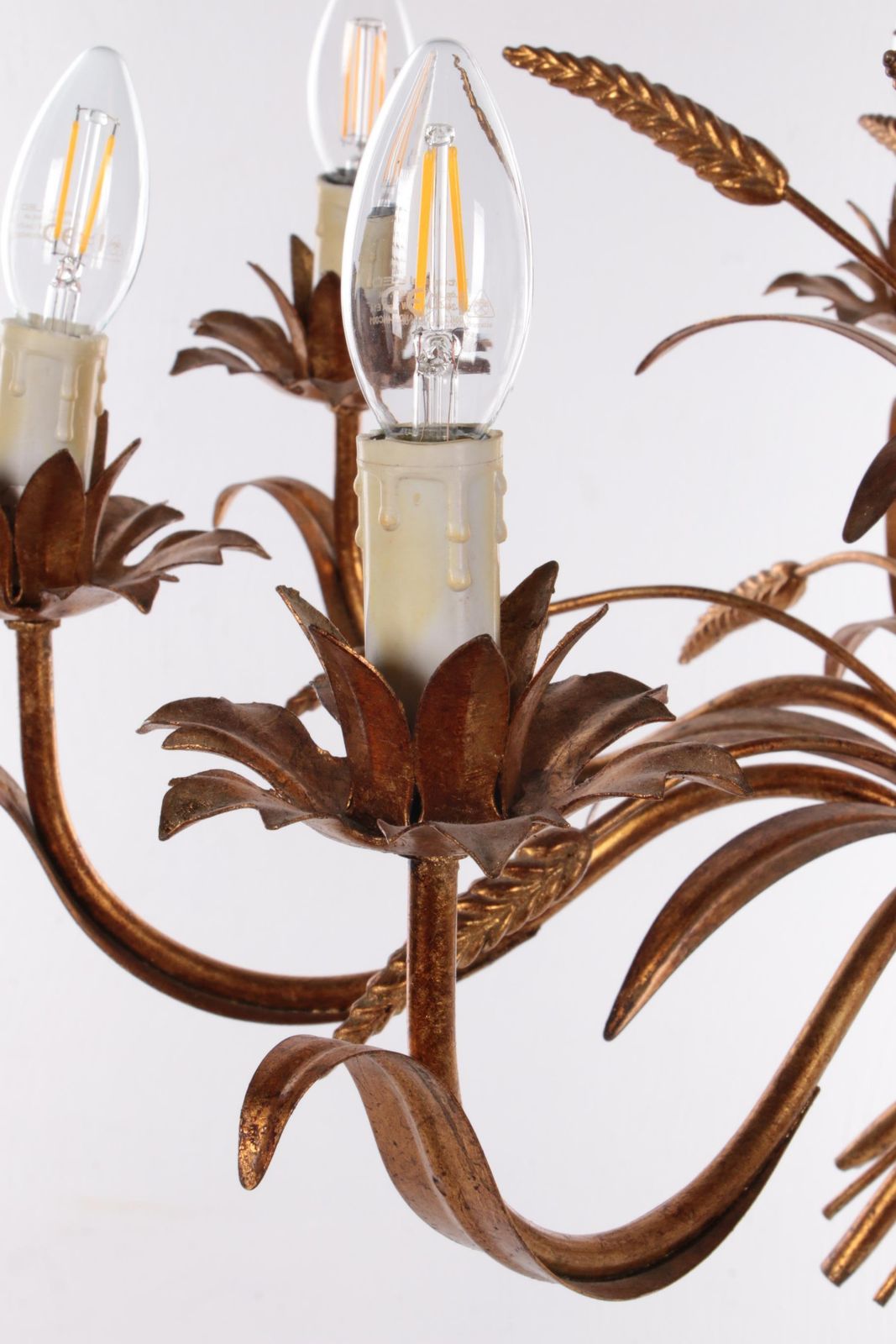 Golde Hollywood Regency Hanglamp From Hans Kogl Design 1970, Italy photo buy