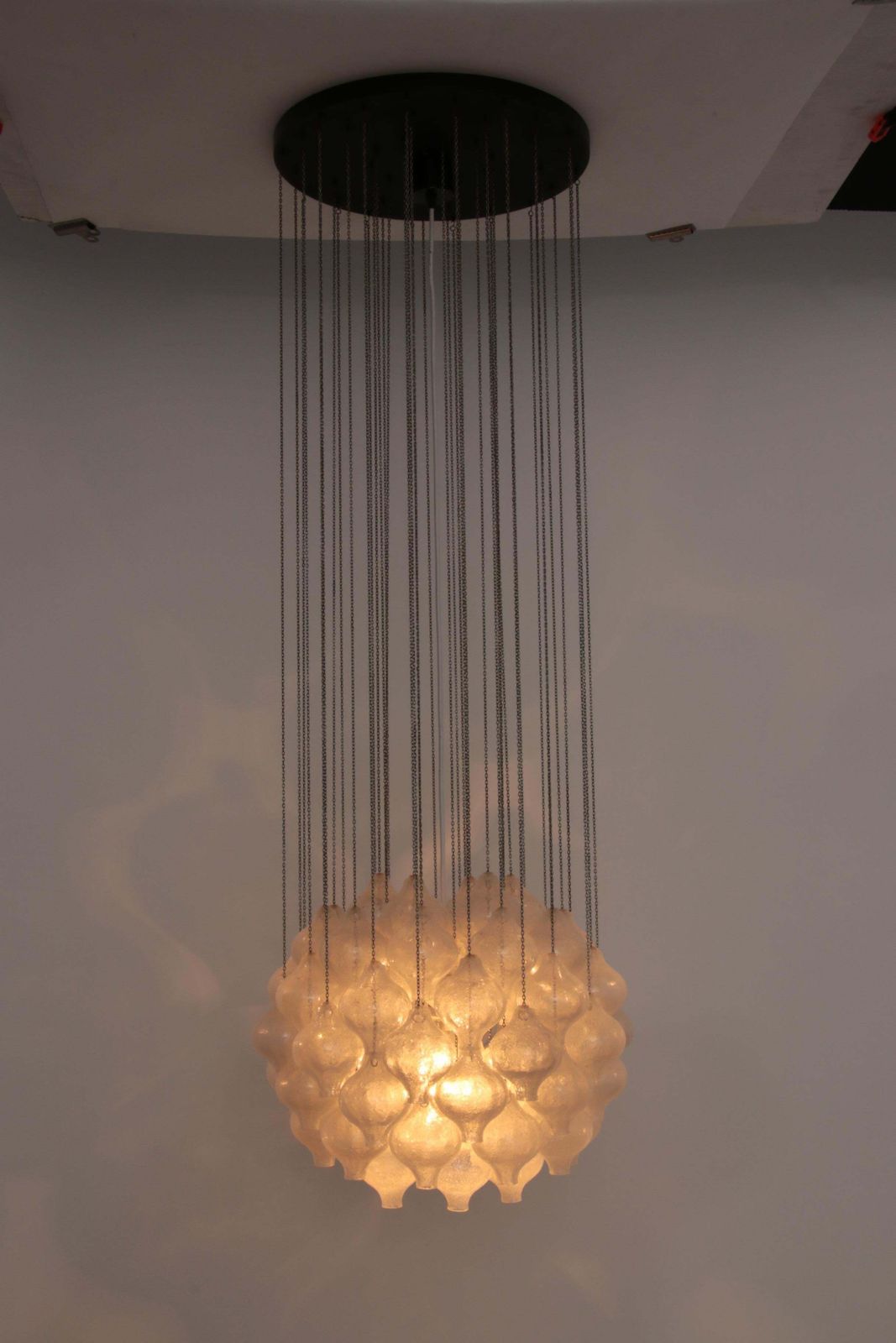 photo buy Kalmar 'Tulipan' Chandelier Pendant Light, Blown Glass 1970