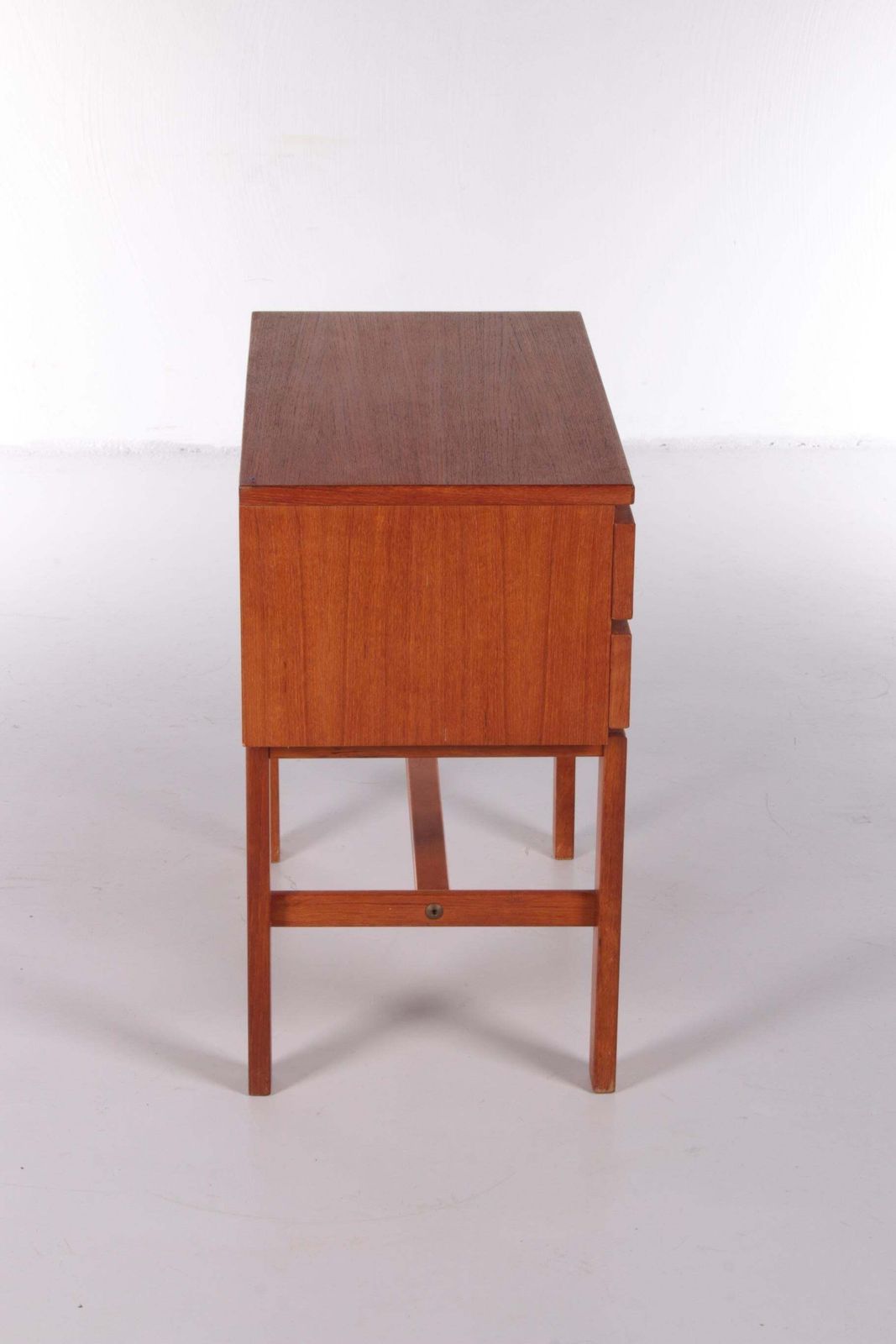 Vintage Teak Chest Of Drawers With Leather Handles By Fröseke Nybrofabrik, 1970s photo buy