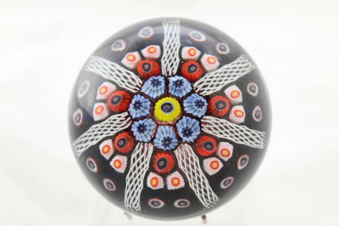 John Deacons Perthshire Millefiori Glass Presse Papier 1970 photo for sale