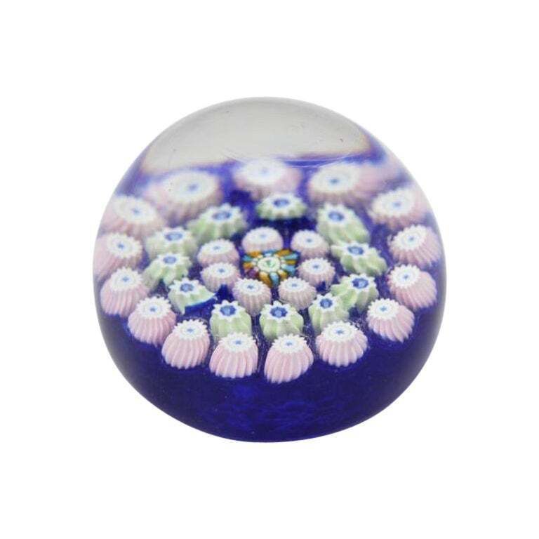 John Deacons Scotland Bunch Of Flowers Millefiori Magnum Paperweight