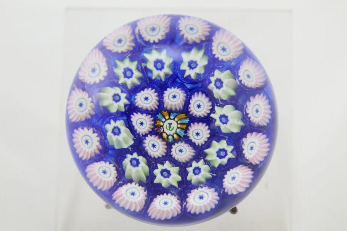 John Deacons Scotland Bunch Of Flowers Millefiori Magnum Paperweight photo for sale