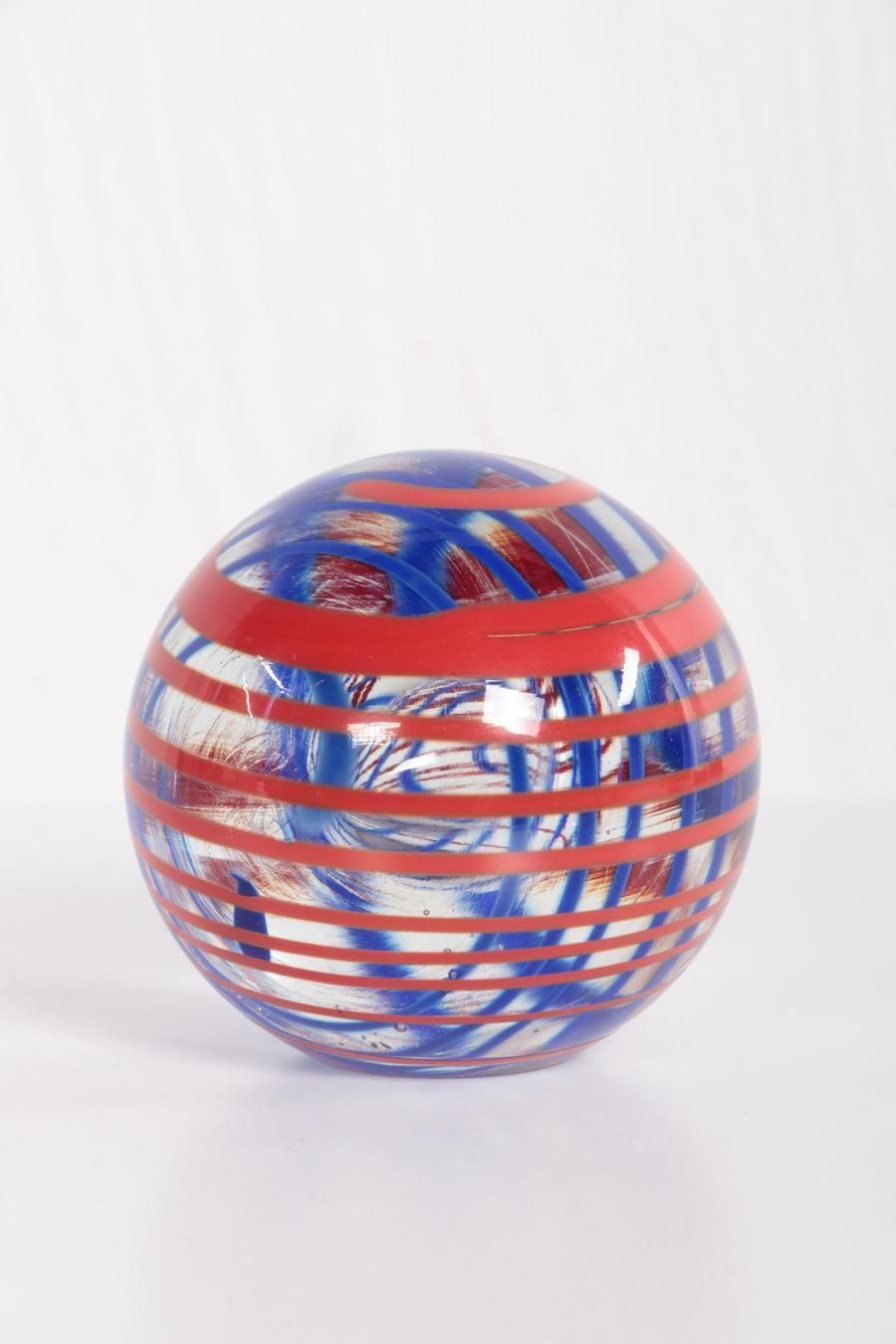 Dutch Round Glass Paperweight Ball Signed With Oude Horn Leerdam W Heesen photo furniture