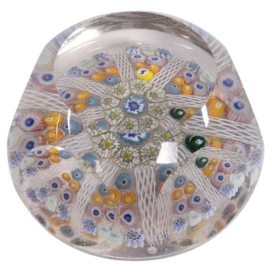 John Deacons Presse Papiers Millefiori With Yellow And White, 1960