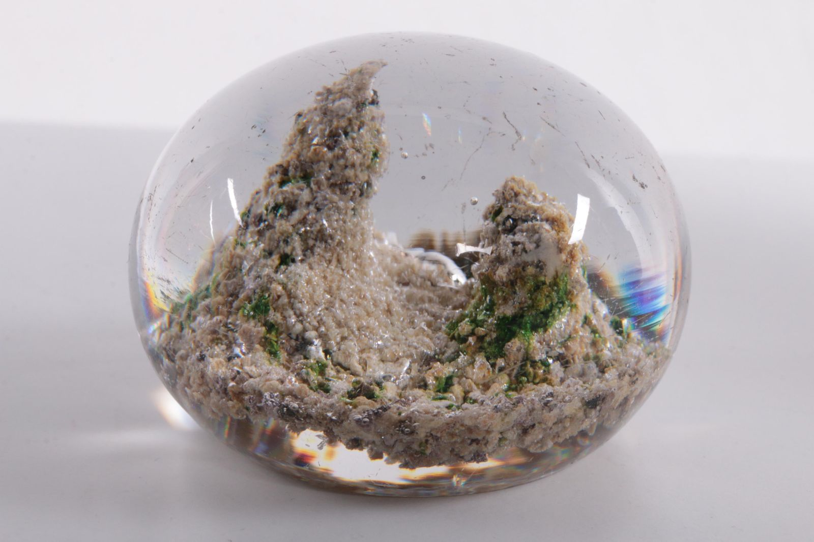 Antique Baccarat Paperweight Landscape With Mountains photo buy