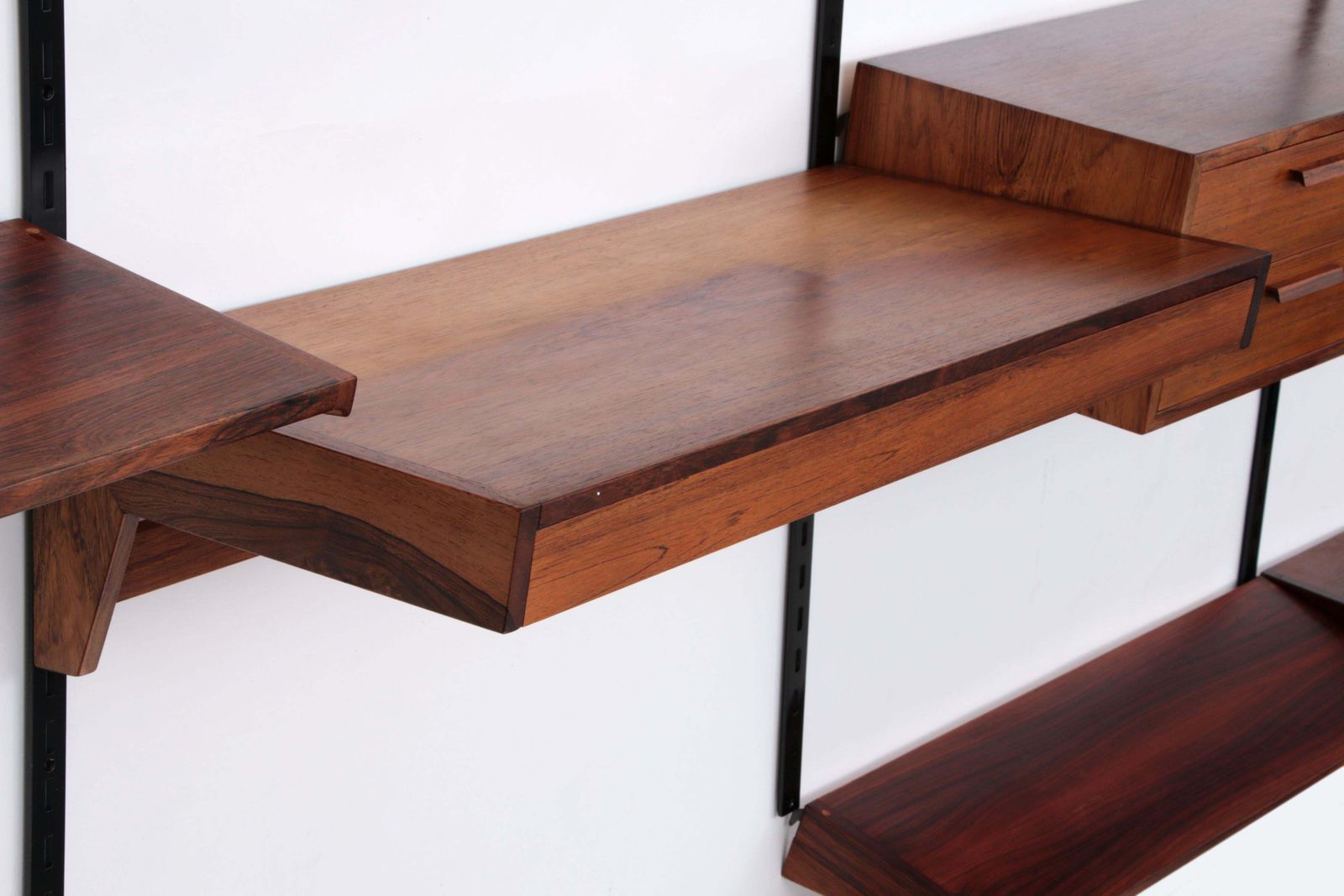 Modular Dark Wooden Wall System From Kai Kristiansen   Fm Møbler photo vintage