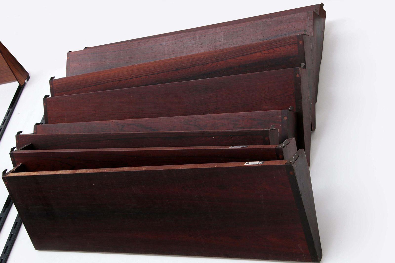 photo vinterior Modular Dark Wooden Wall System From Kai Kristiansen   Fm Møbler