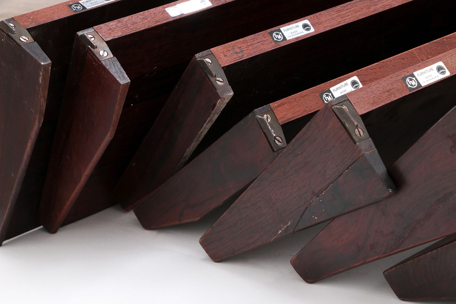 photo buy Modular Dark Wooden Wall System From Kai Kristiansen   Fm Møbler