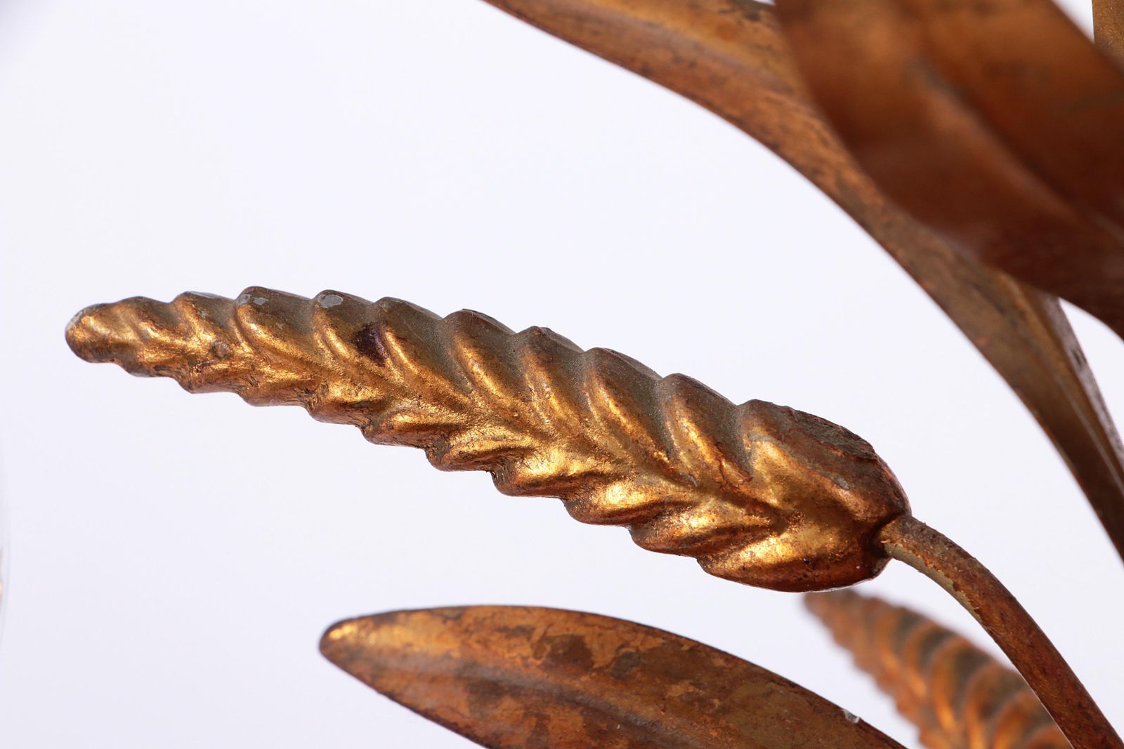 photo for sale Gilt ‘Sheaf Of Wheat’ Table Light, Florentine Table Lamp By Hans Kögl, 1960s