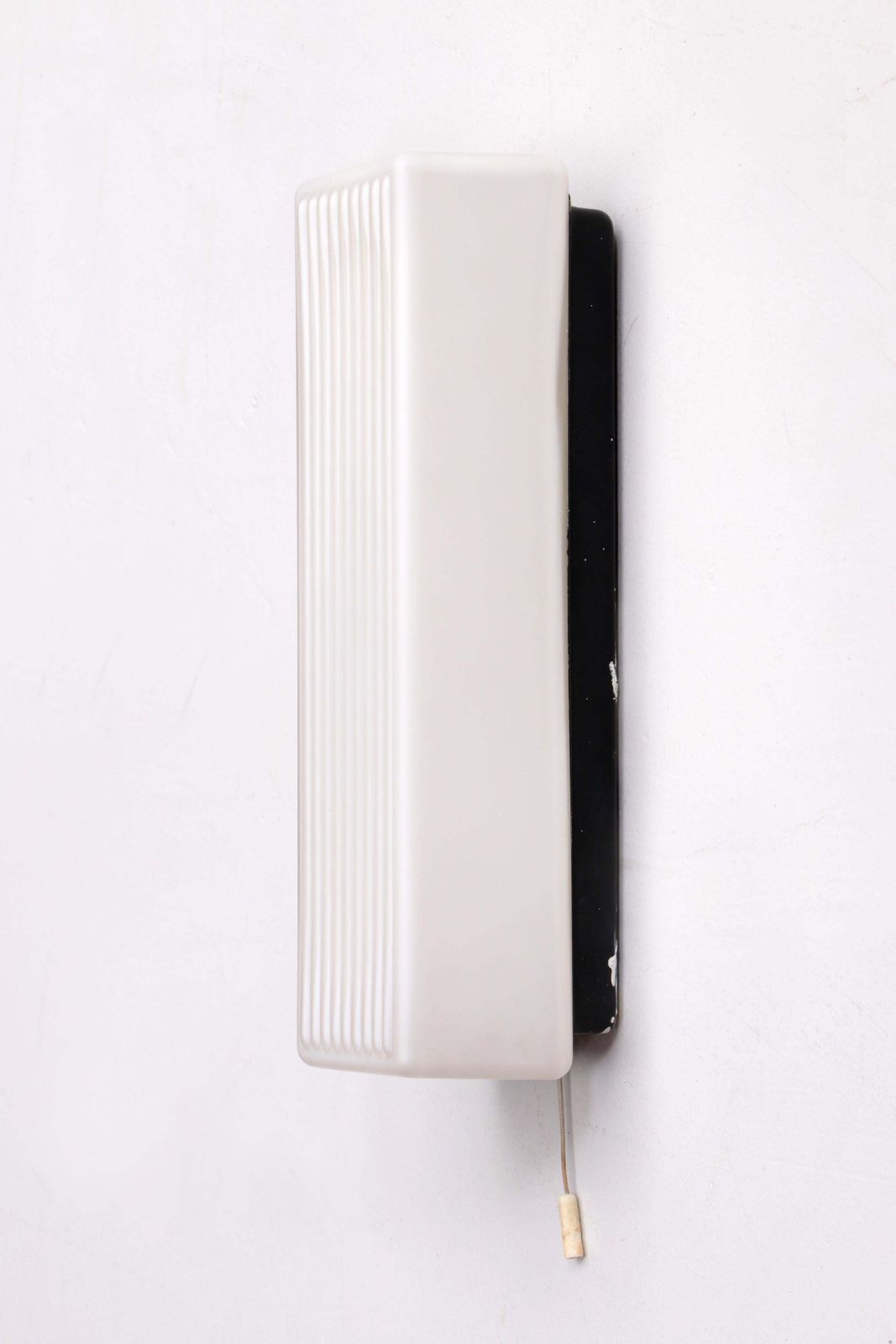 photo furniture Wall Lamp Made Of Frosted Glass, Sleek Model, 1960, Germany