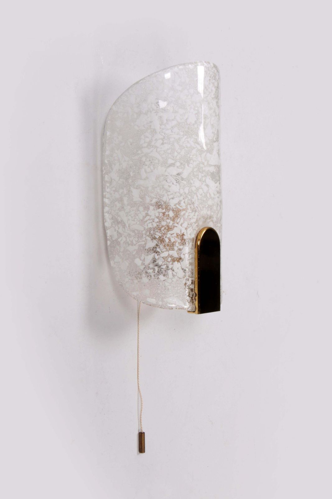 Hillebrand Wall Lamp With Beautiful Glass And Brass, 1970 photo buy