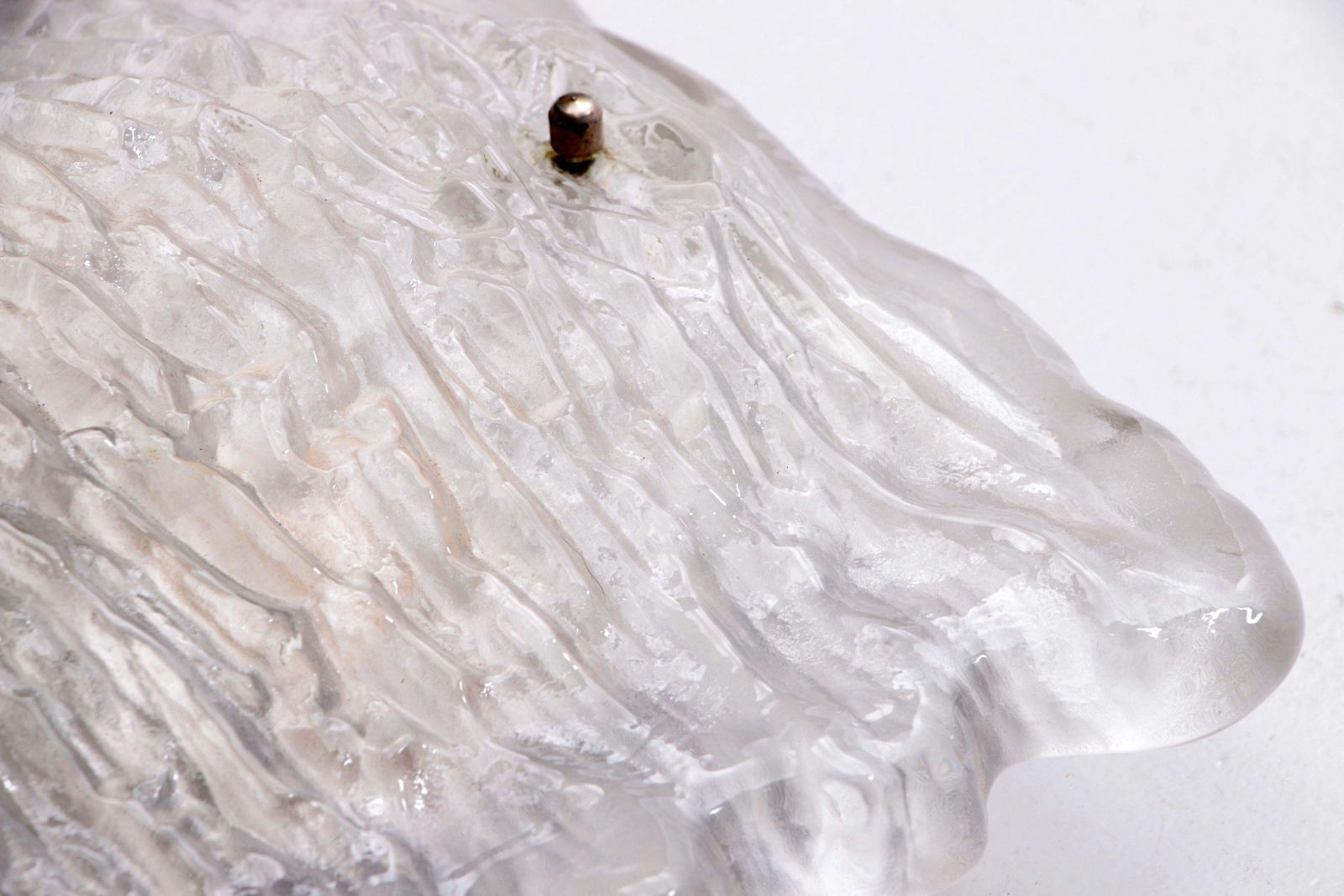 Beautiful Large Wall Lamp Of Beautiful Frosted Glass, 1960, Germany photo vinterior