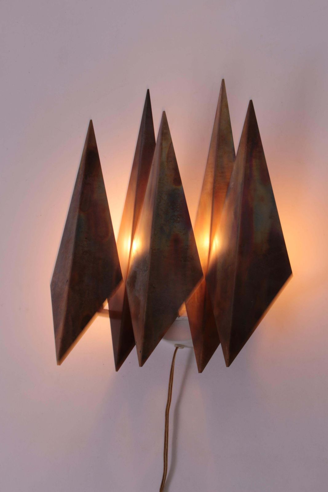 Danish Copper Walllamp From Svend Aage Holm Sorensen 1970 photo for sale