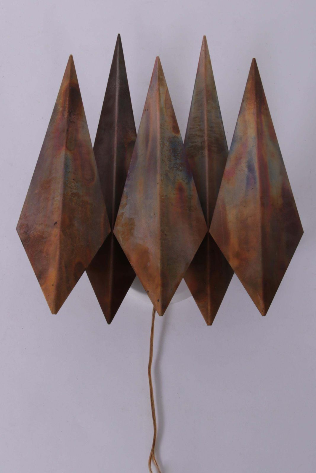 photo vinterior Danish Copper Walllamp From Svend Aage Holm Sorensen 1970