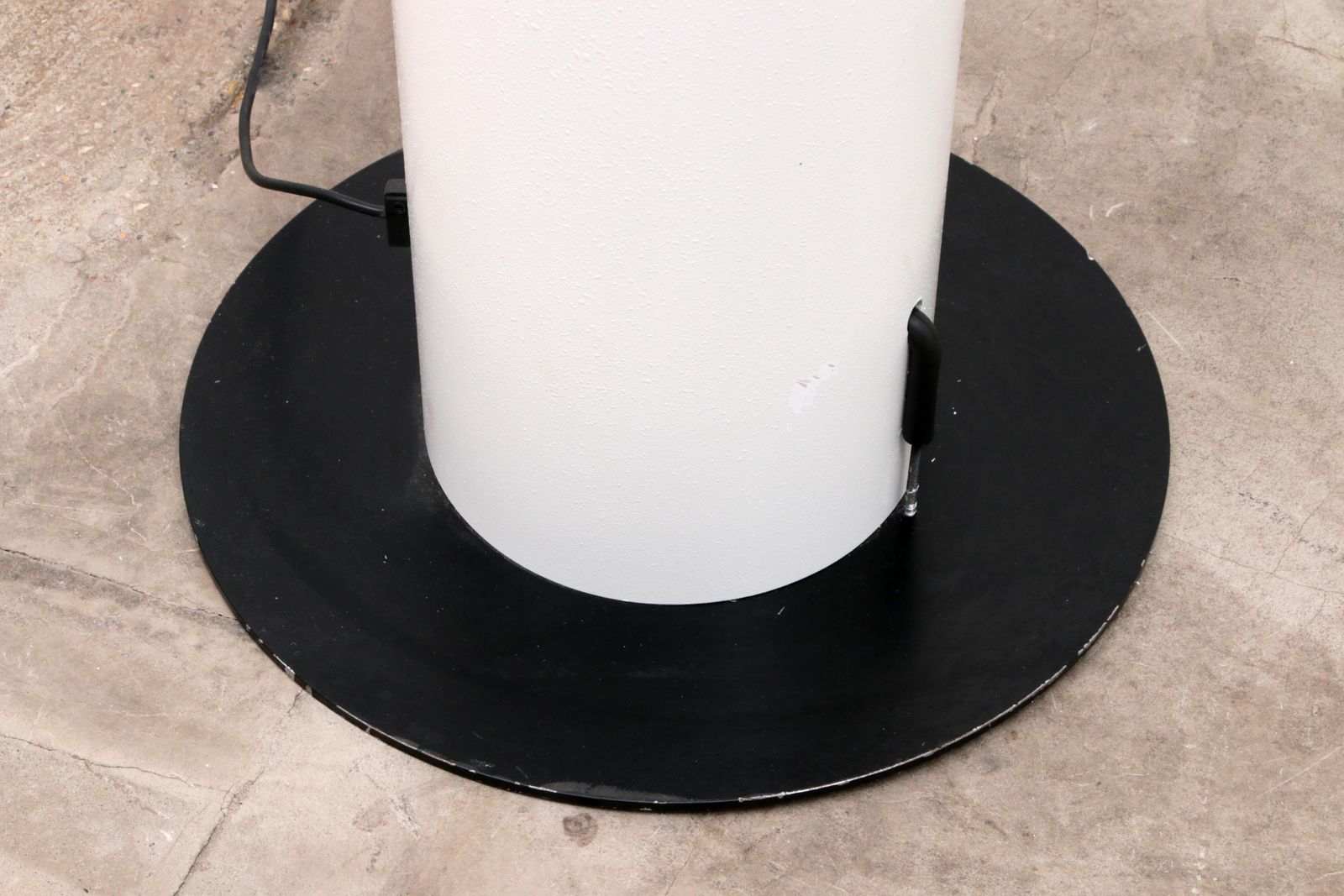 Large And Very Rare Big White Floor Lamps By Elio Martinelli, 1960 Italy photo vintage