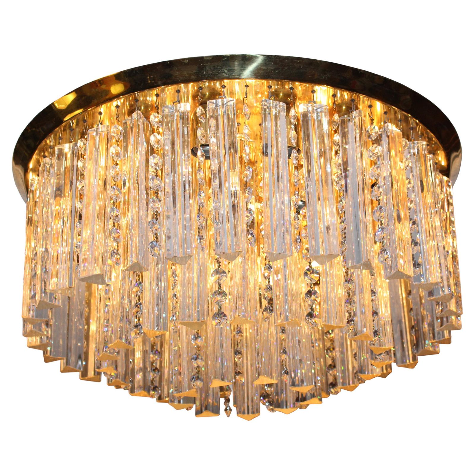 Plaffoniere With Murano Glass Crystals Made Bu J.T. Kalmar Austria