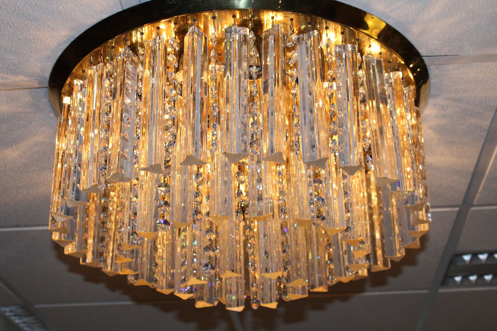 Plaffoniere With Murano Glass Crystals Made Bu J.T. Kalmar Austria photo vinterior