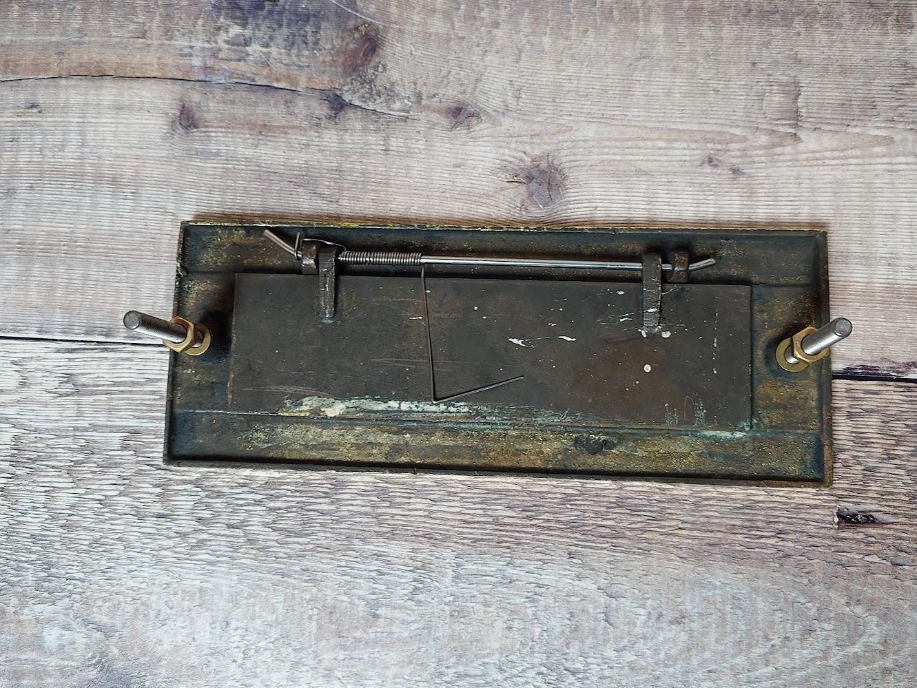 photo furniture Polished Brass Door Letter Plate, Heavy Brass Mail Box Slot