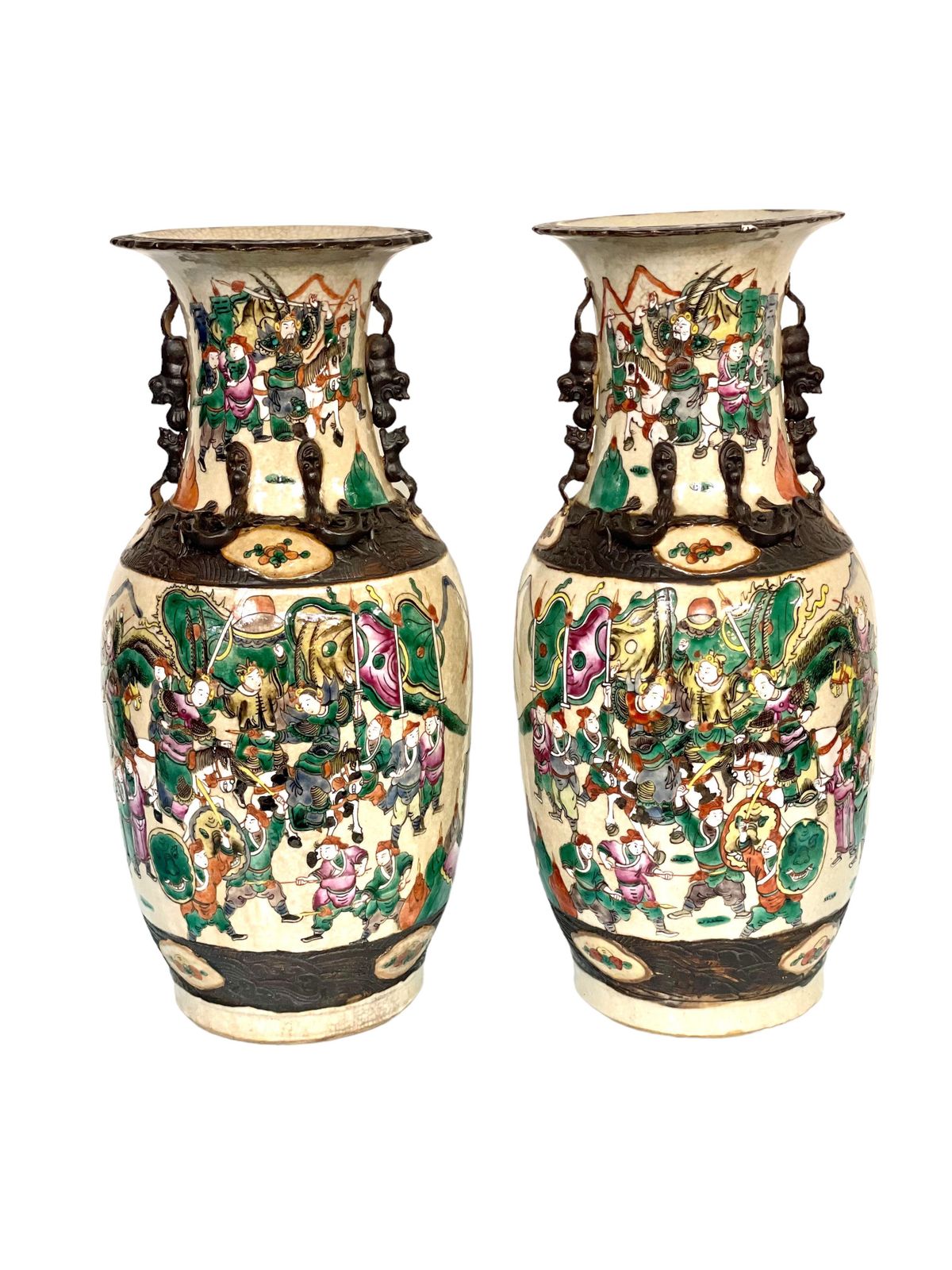Antique Pair Of Large Chinese Vases photo furniture