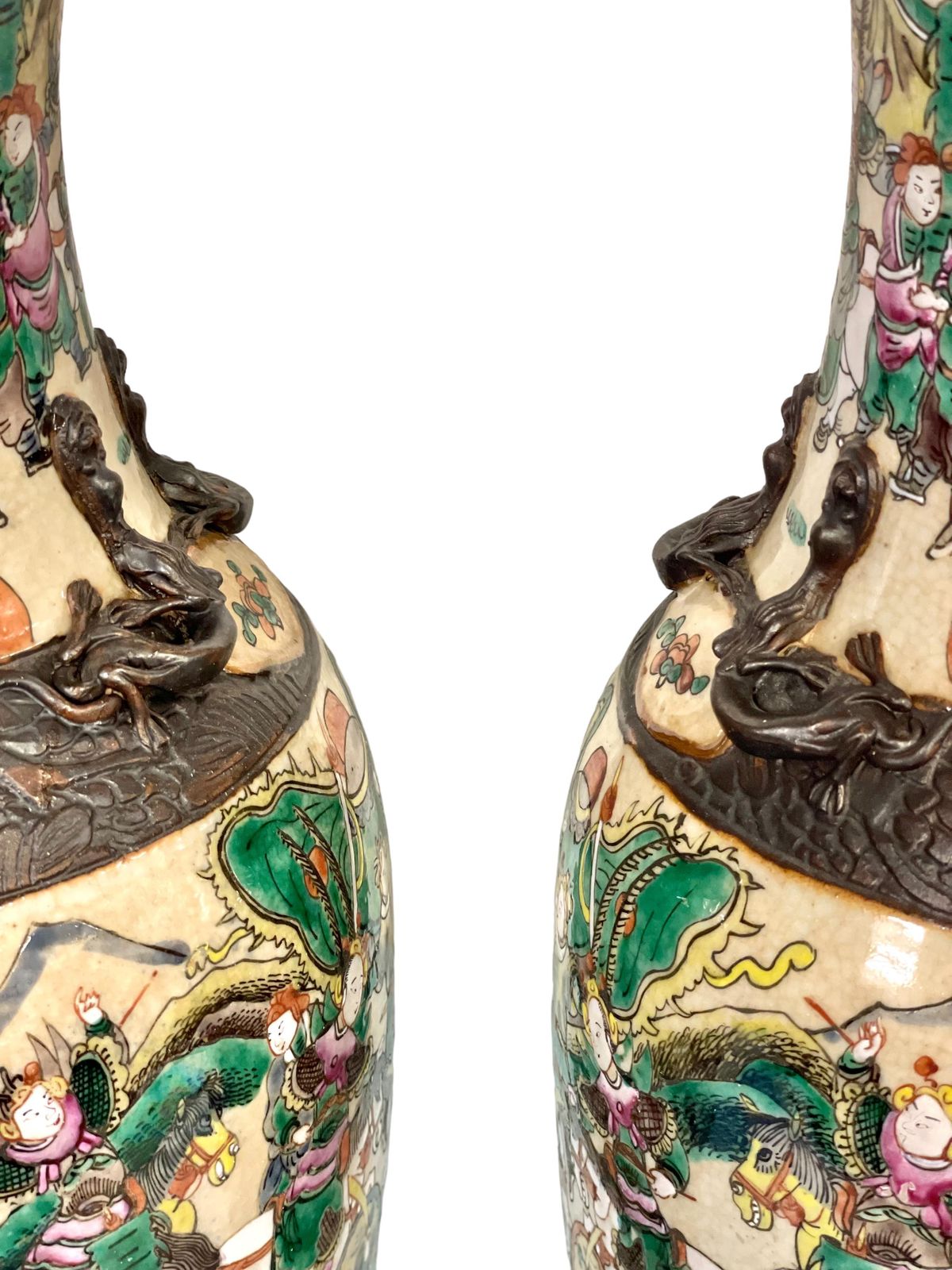 Antique Pair Of Large Chinese Vases photo for sale