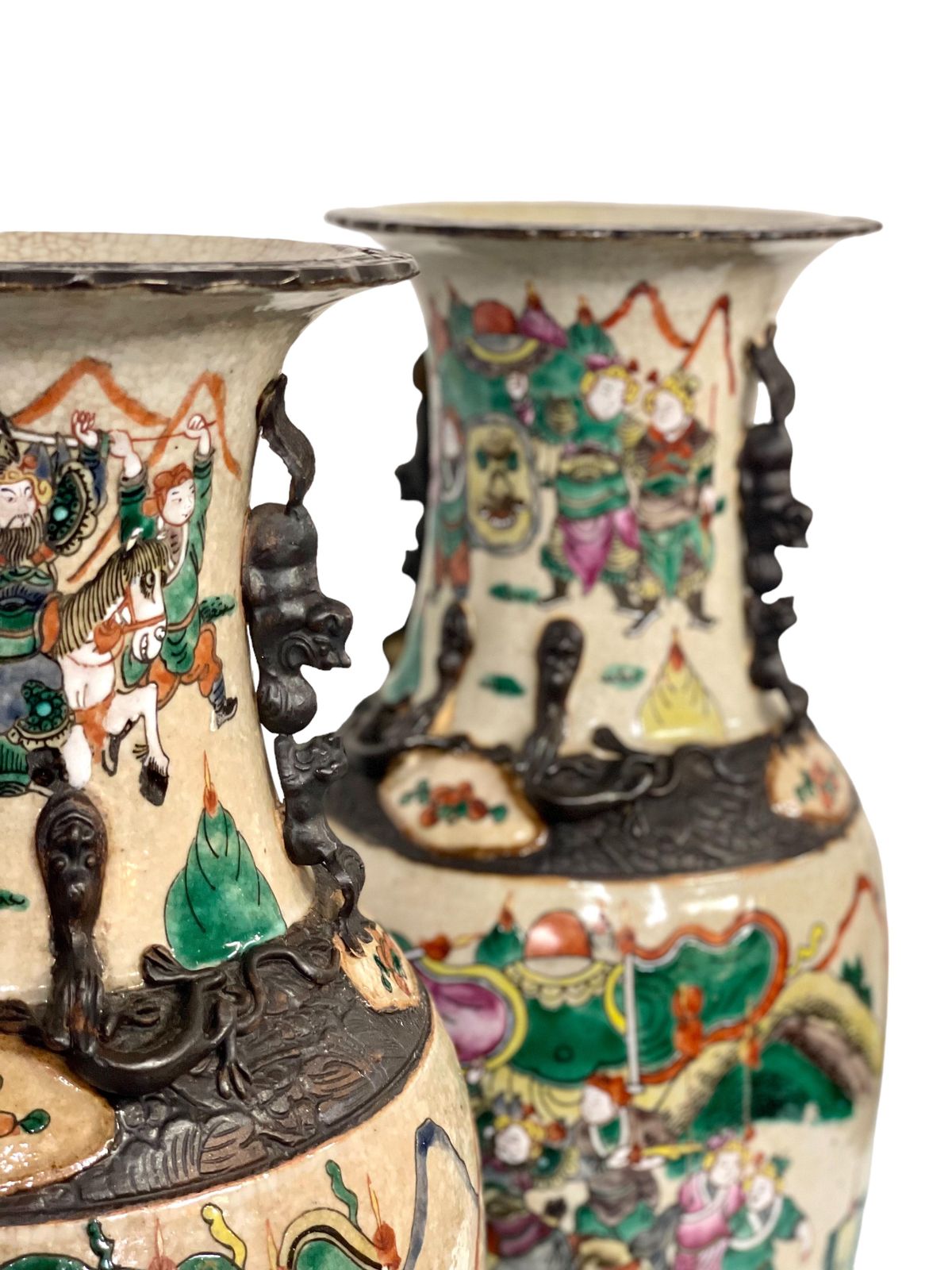 Antique Pair Of Large Chinese Vases photo vinterior