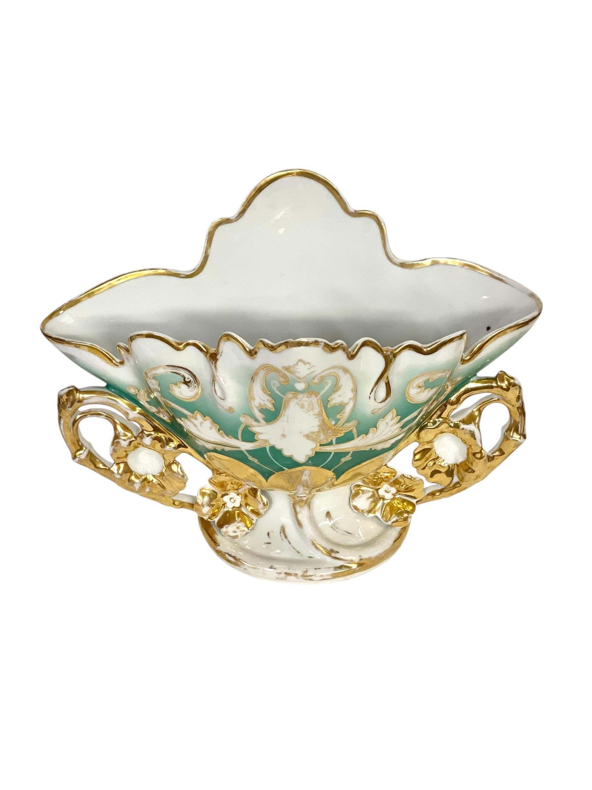 19th Century Gold And Polychromed Paris Porcelain Vase photo furniture